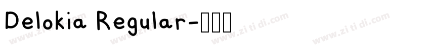 Delokia Regular字体转换